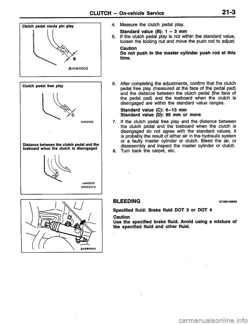 MITSUBISHI LANCER 1996  Workshop  Service Repair Manual 