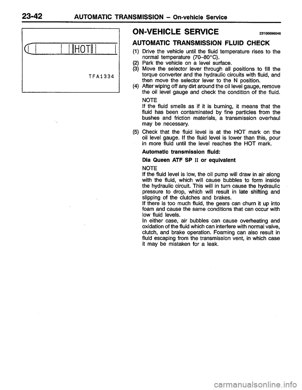MITSUBISHI LANCER 1996  Workshop  Service Repair Manual 