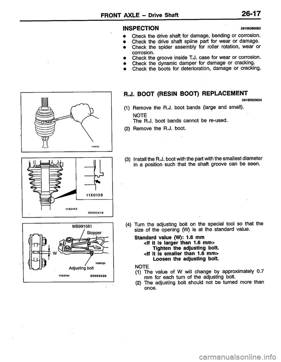 MITSUBISHI LANCER 1996  Workshop  Service Repair Manual 