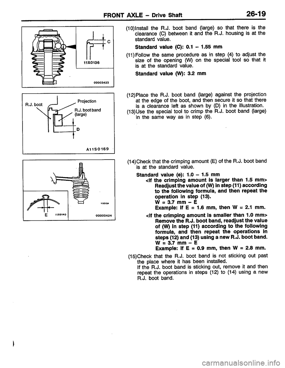 MITSUBISHI LANCER 1996  Workshop  Service Repair Manual 
