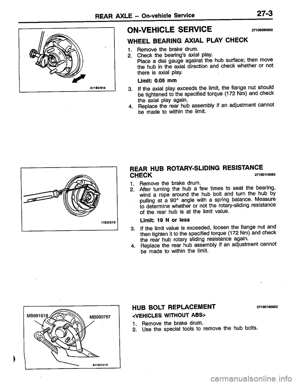 MITSUBISHI LANCER 1996  Workshop  Service Repair Manual 