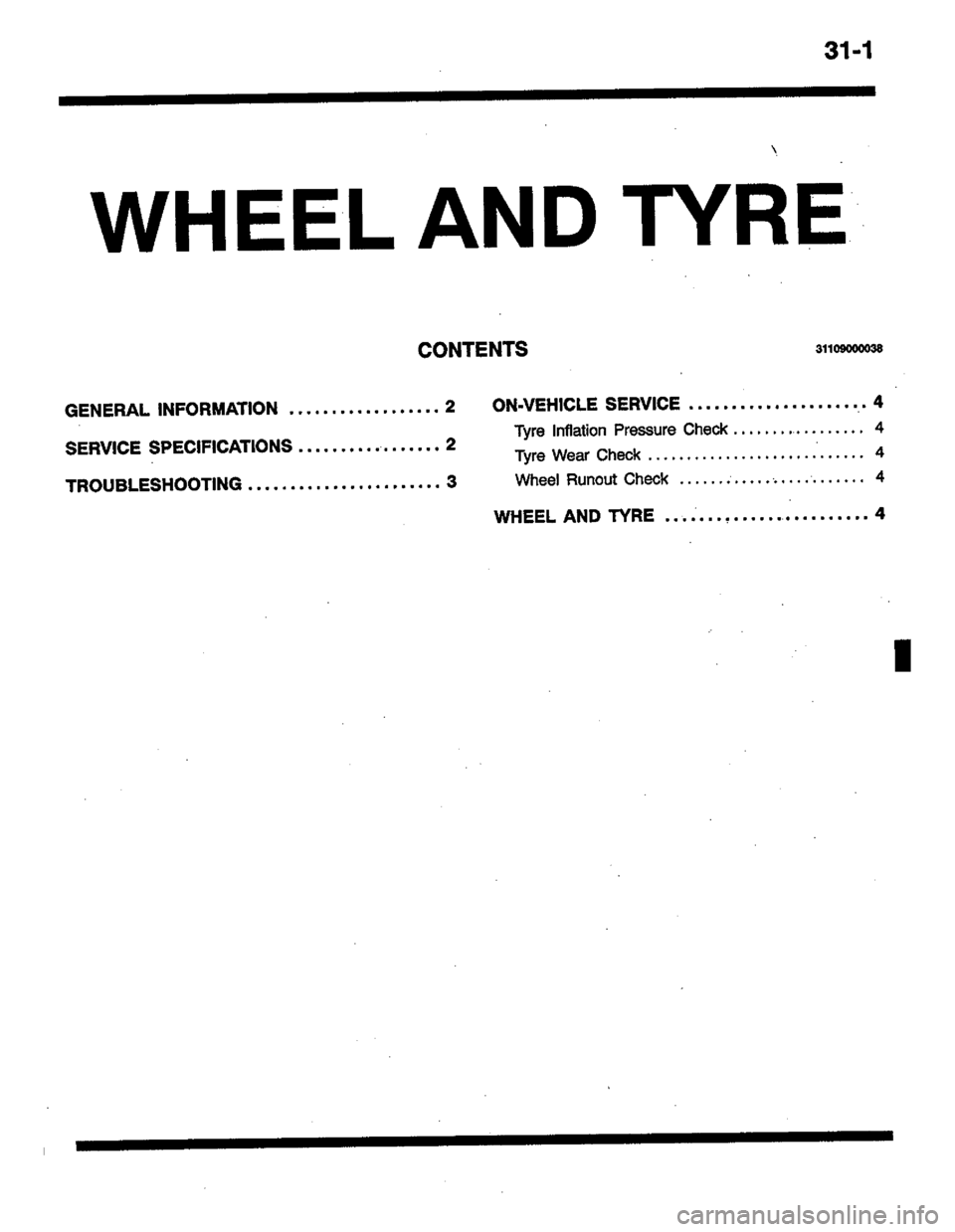 MITSUBISHI LANCER 1996  Workshop  Service Repair Manual 