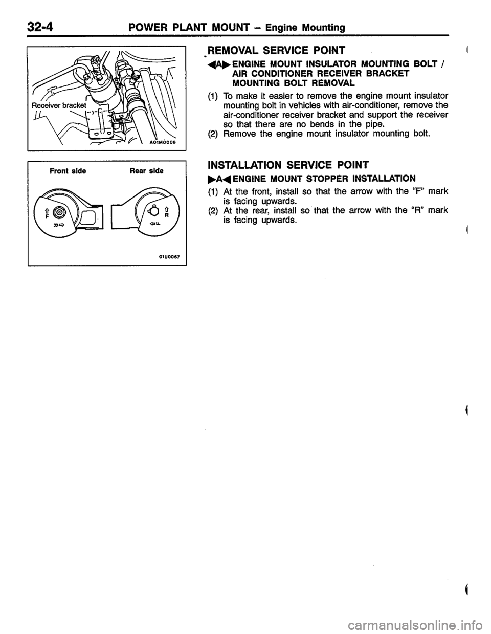 MITSUBISHI LANCER 1996  Workshop  Service Repair Manual 