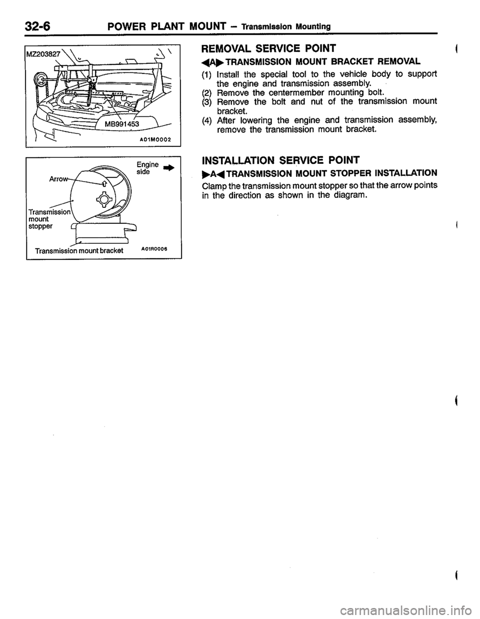 MITSUBISHI LANCER 1996  Workshop  Service Repair Manual 
