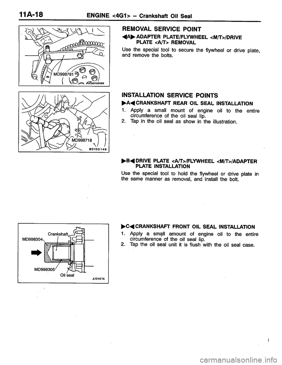 MITSUBISHI LANCER 1996  Workshop  Service Repair Manual 