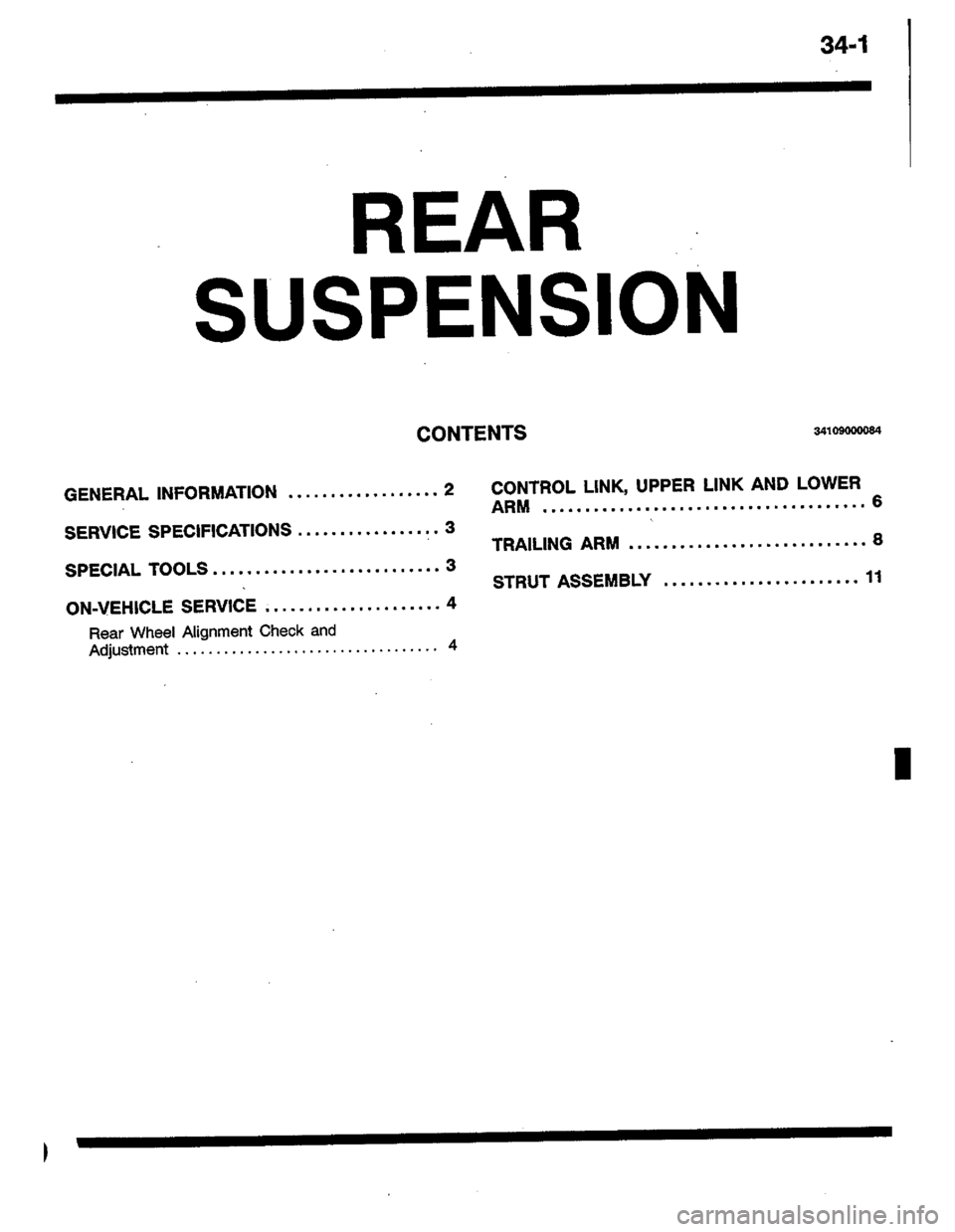 MITSUBISHI LANCER 1996  Workshop  Service Repair Manual 