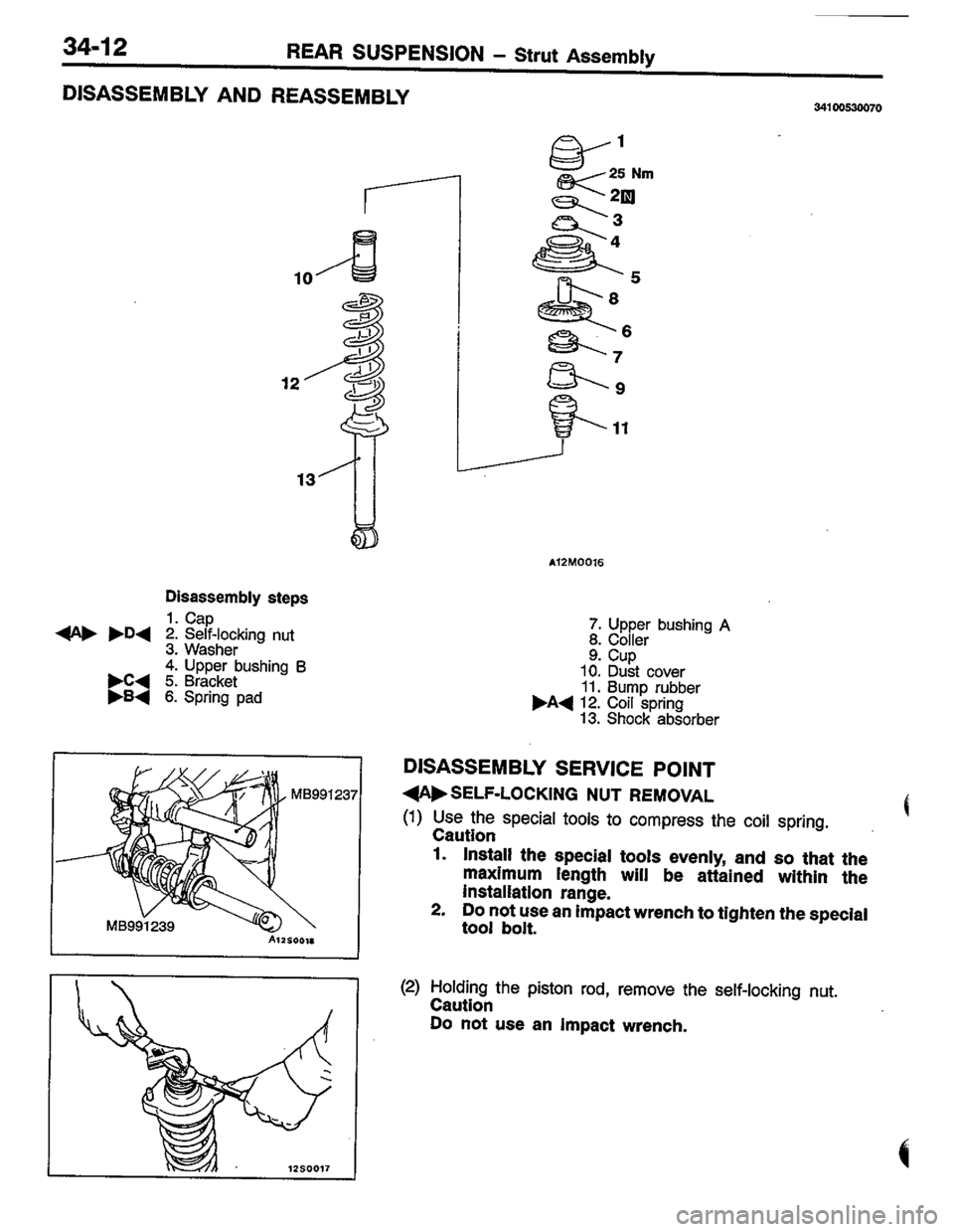 MITSUBISHI LANCER 1996  Workshop  Service Repair Manual 