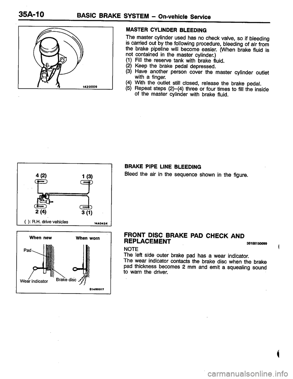 MITSUBISHI LANCER 1996  Workshop  Service Repair Manual 