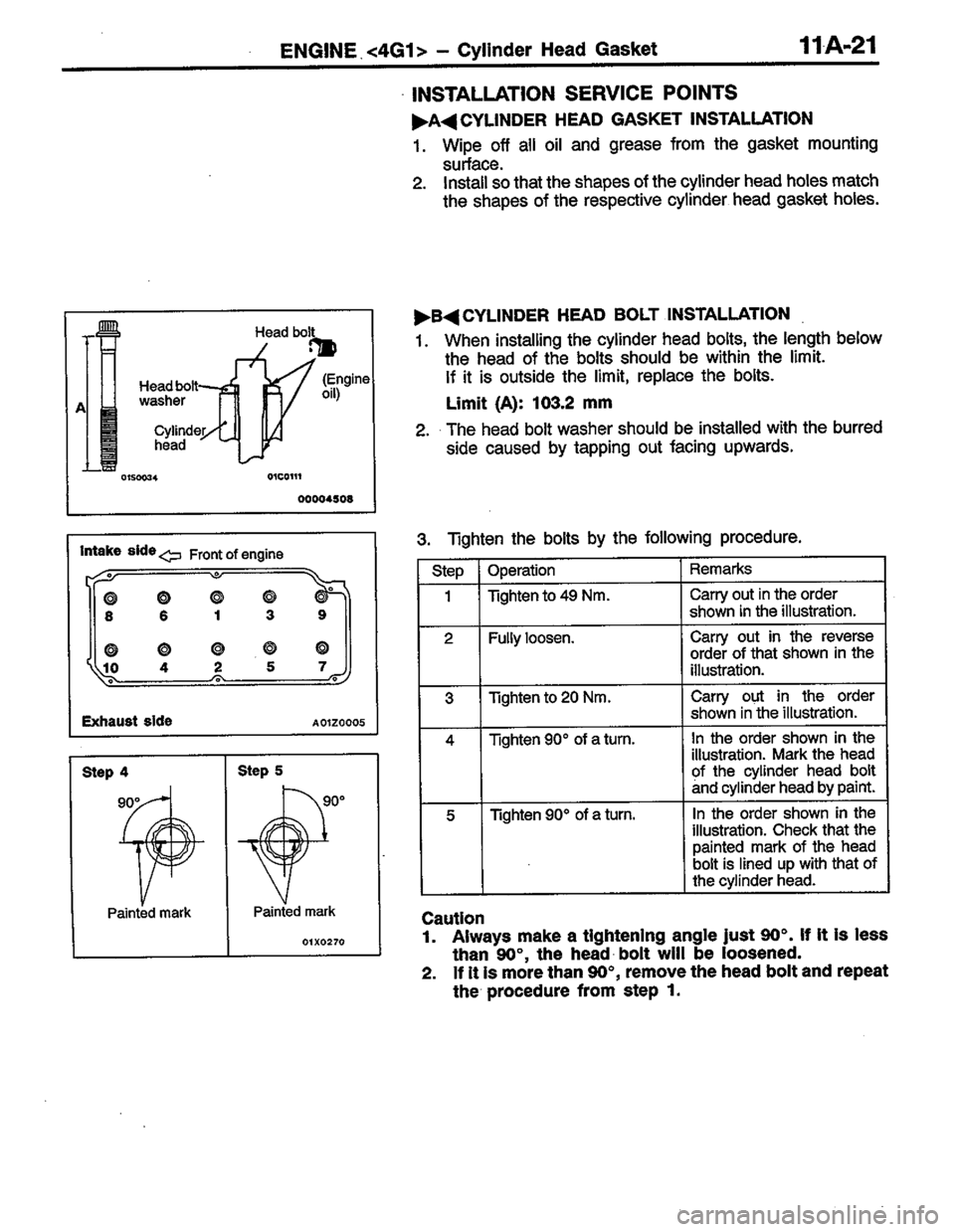 MITSUBISHI LANCER 1996  Workshop  Service Repair Manual 