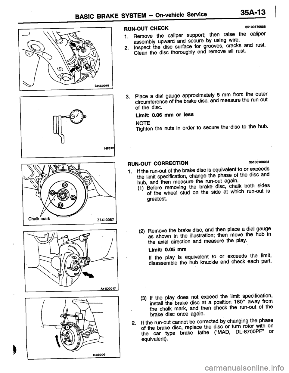 MITSUBISHI LANCER 1996  Workshop  Service Repair Manual 