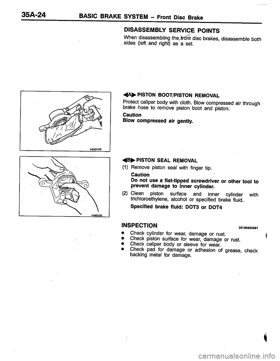 MITSUBISHI LANCER 1996  Workshop  Service Repair Manual 