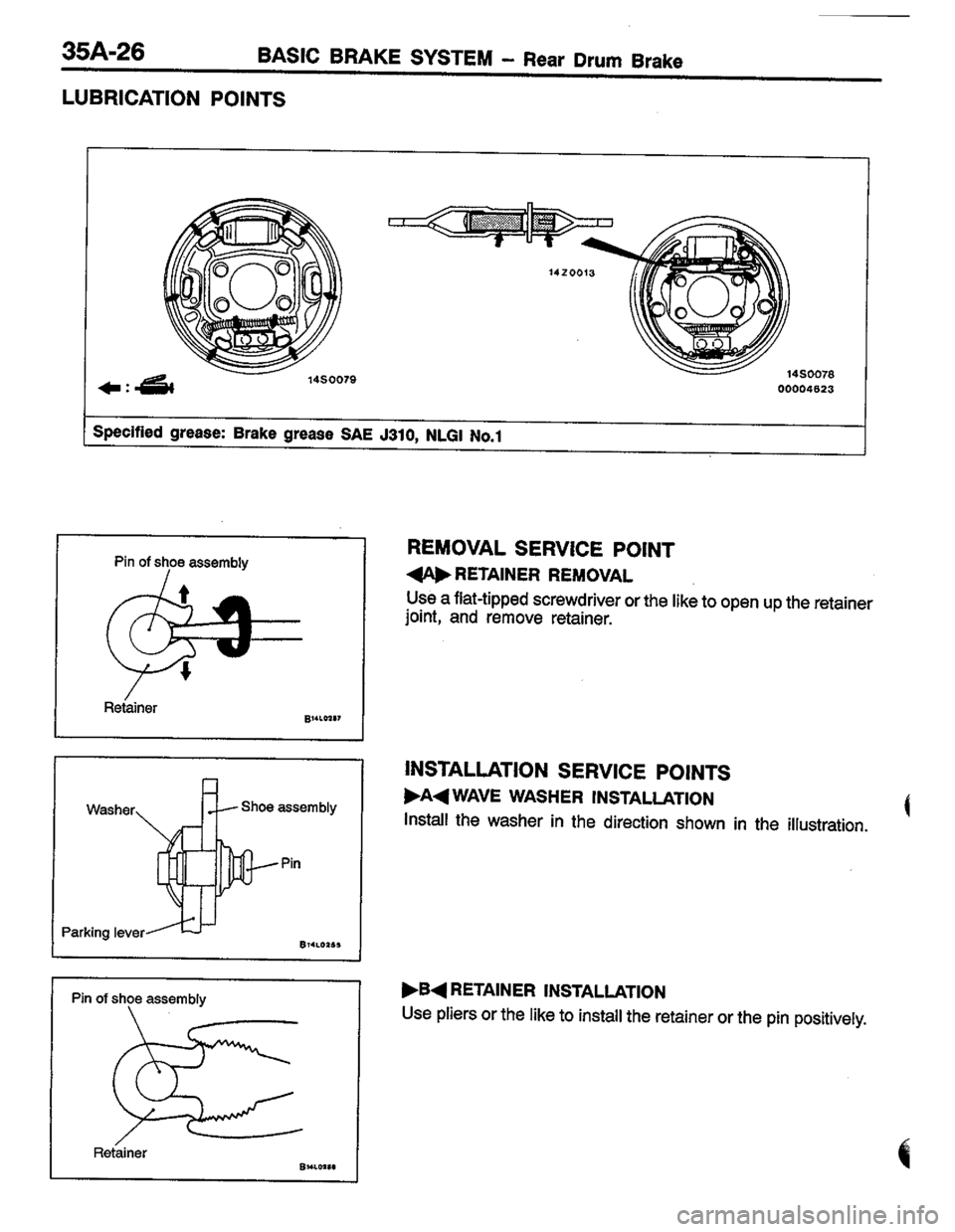 MITSUBISHI LANCER 1996  Workshop  Service Repair Manual 