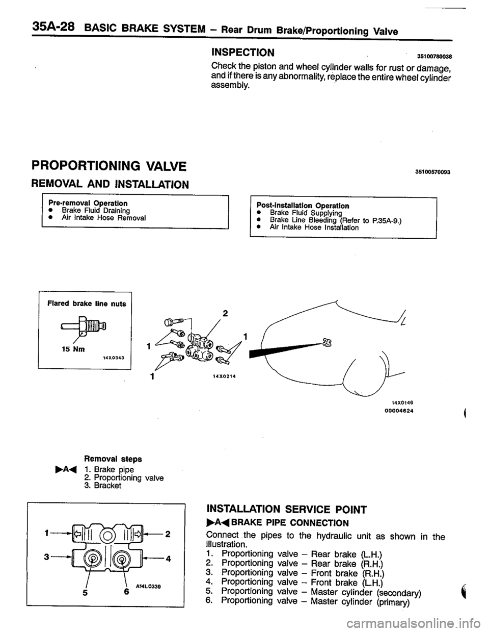 MITSUBISHI LANCER 1996  Workshop  Service Repair Manual 