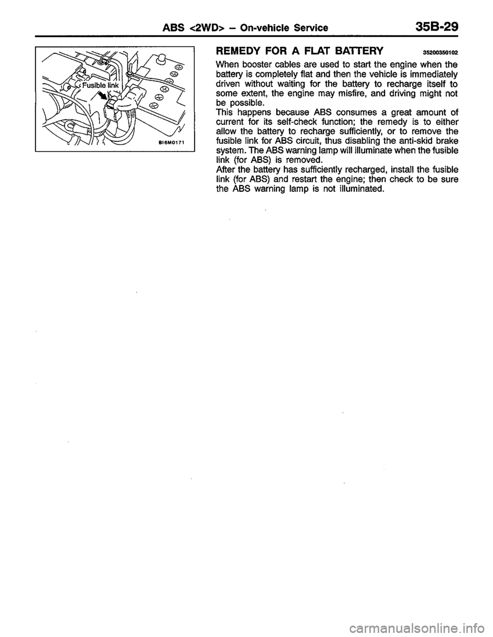 MITSUBISHI LANCER 1996  Workshop  Service Repair Manual 