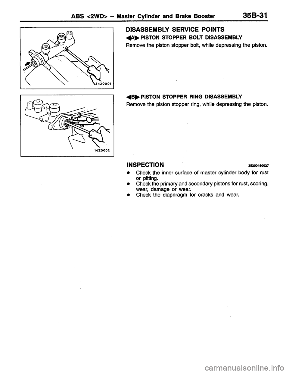 MITSUBISHI LANCER 1996  Workshop  Service Repair Manual 