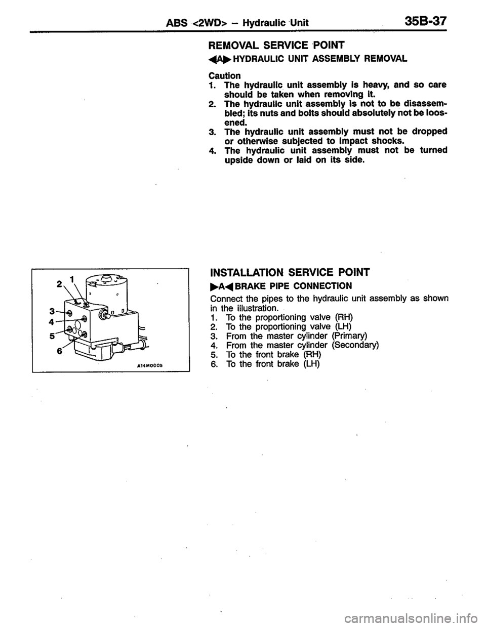 MITSUBISHI LANCER 1996  Workshop  Service Repair Manual 