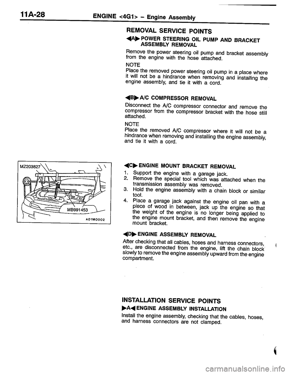 MITSUBISHI LANCER 1996  Workshop  Service Repair Manual 