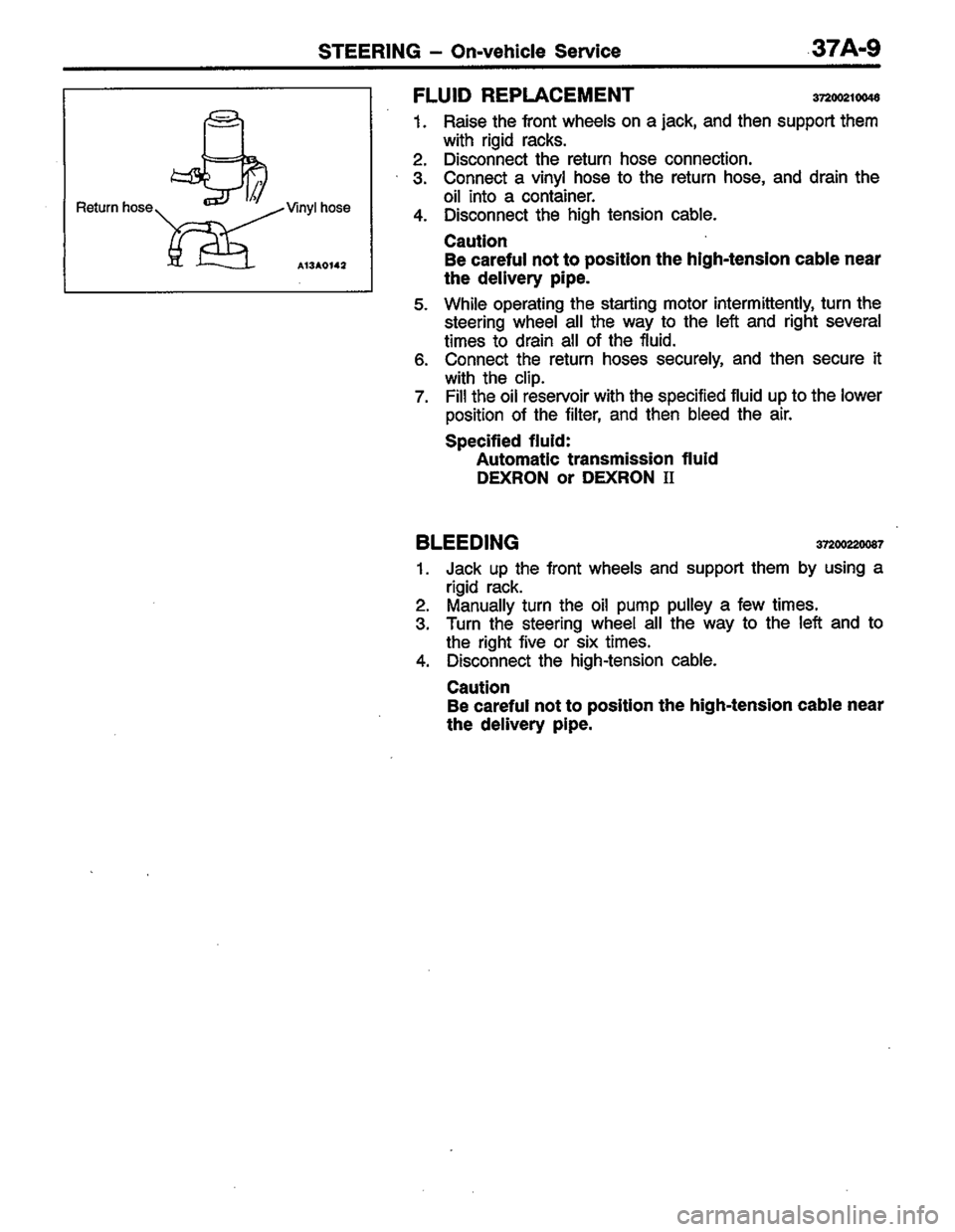 MITSUBISHI LANCER 1996  Workshop  Service Repair Manual 