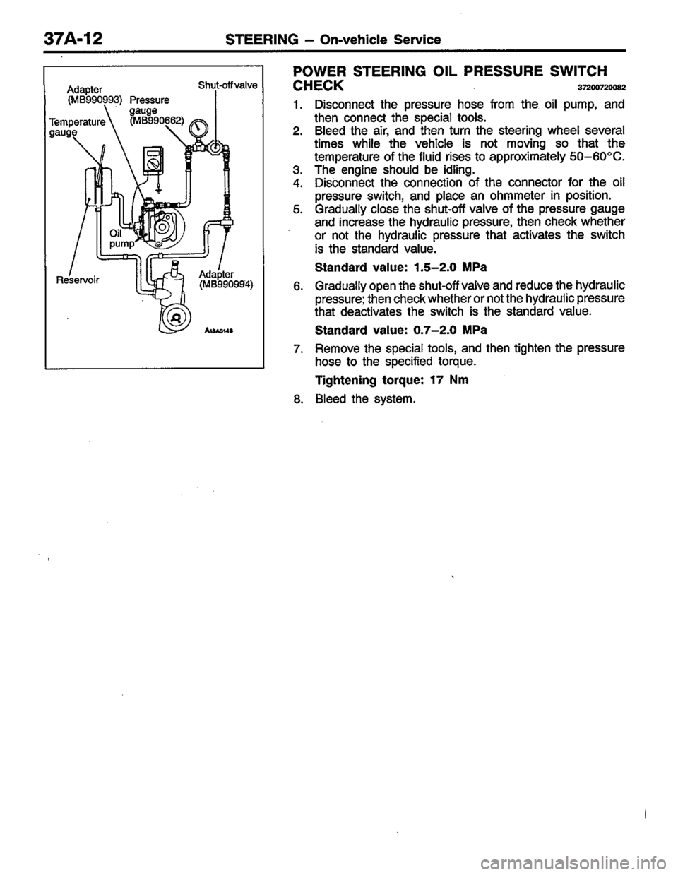 MITSUBISHI LANCER 1996  Workshop  Service Repair Manual 
