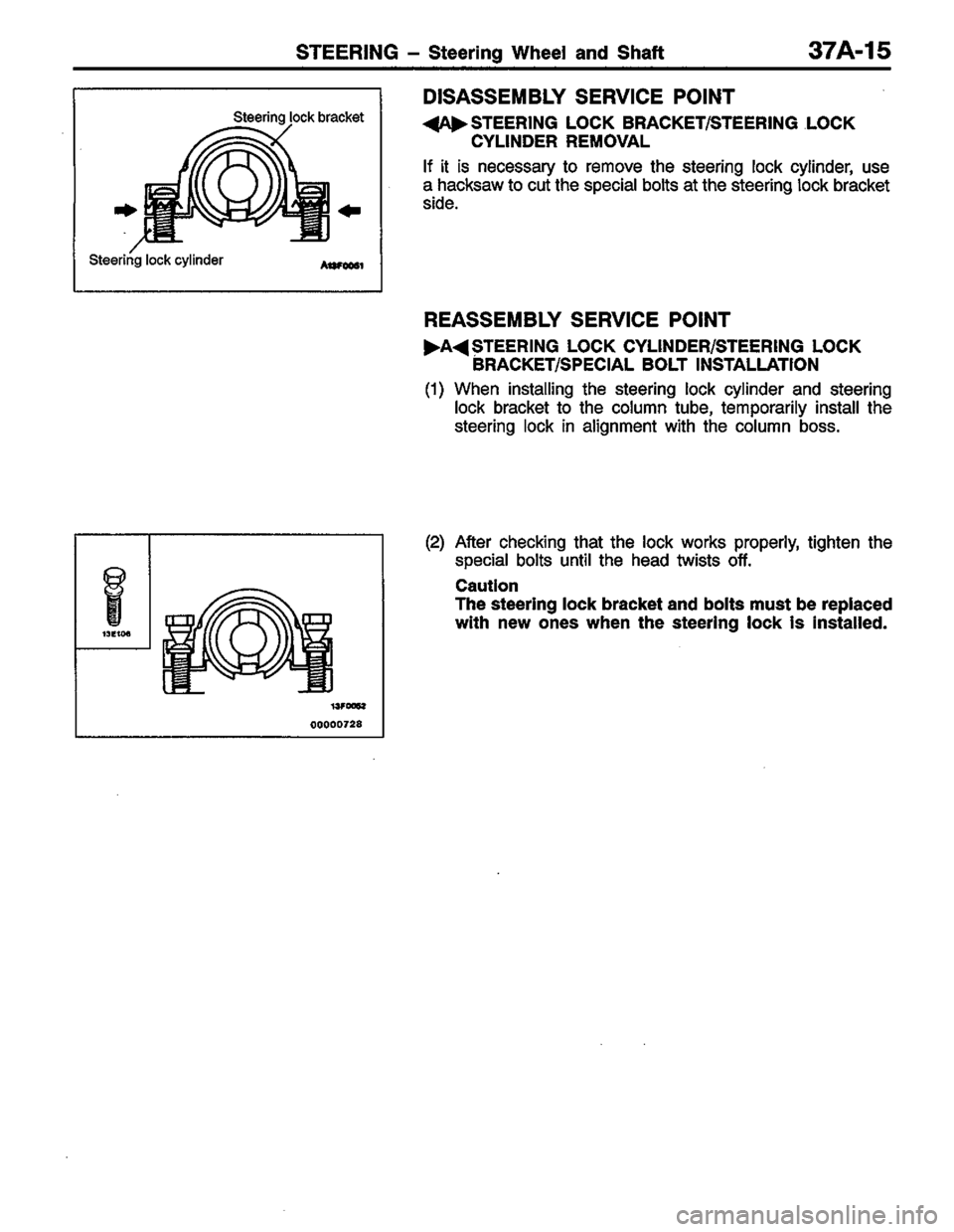 MITSUBISHI LANCER 1996  Workshop  Service Repair Manual 