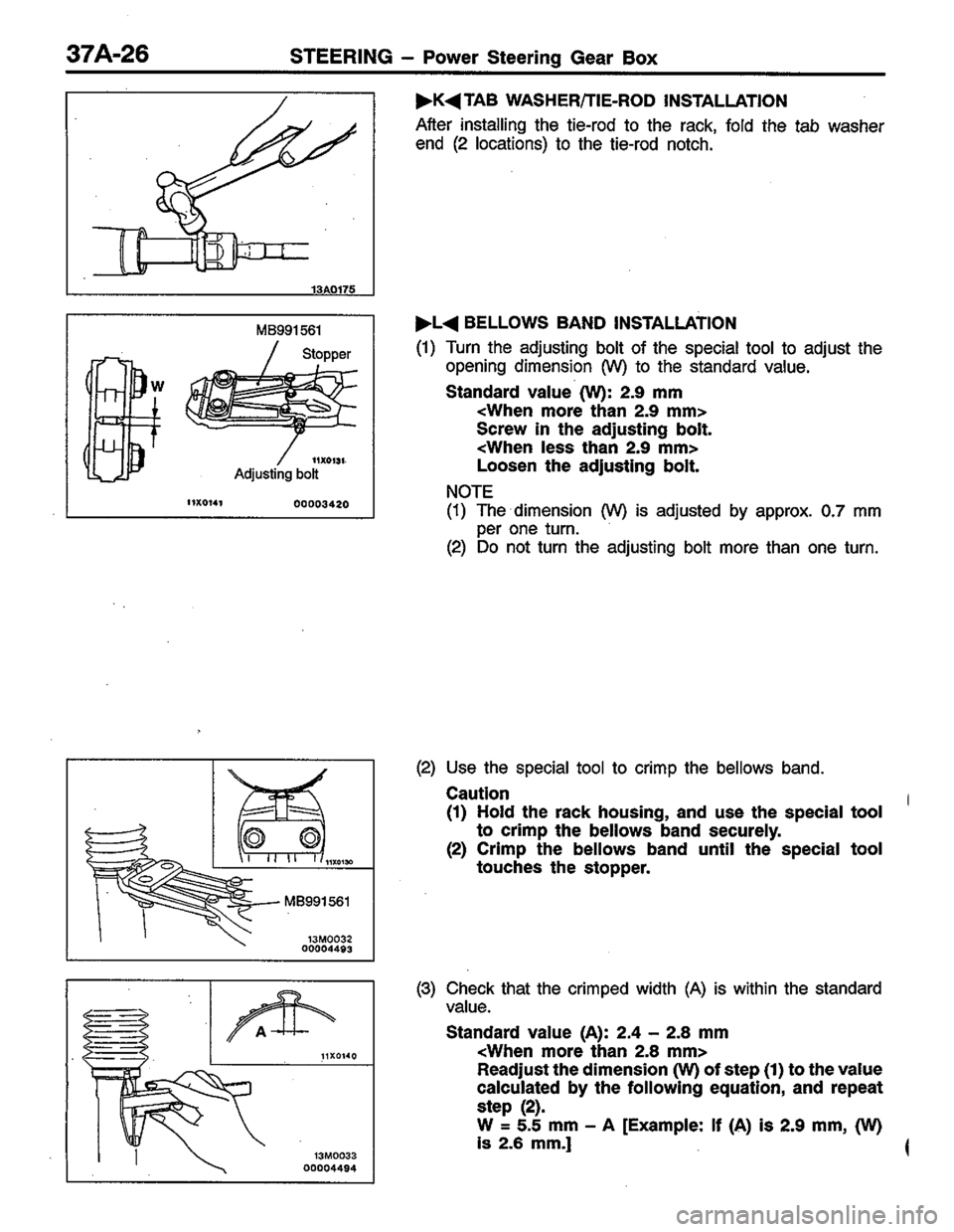 MITSUBISHI LANCER 1996  Workshop  Service Repair Manual 