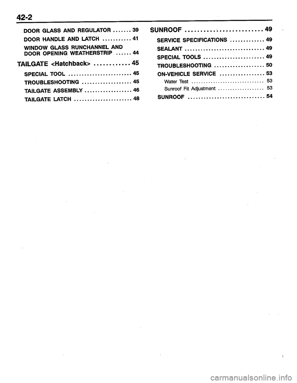 MITSUBISHI LANCER 1996  Workshop  Service Repair Manual 