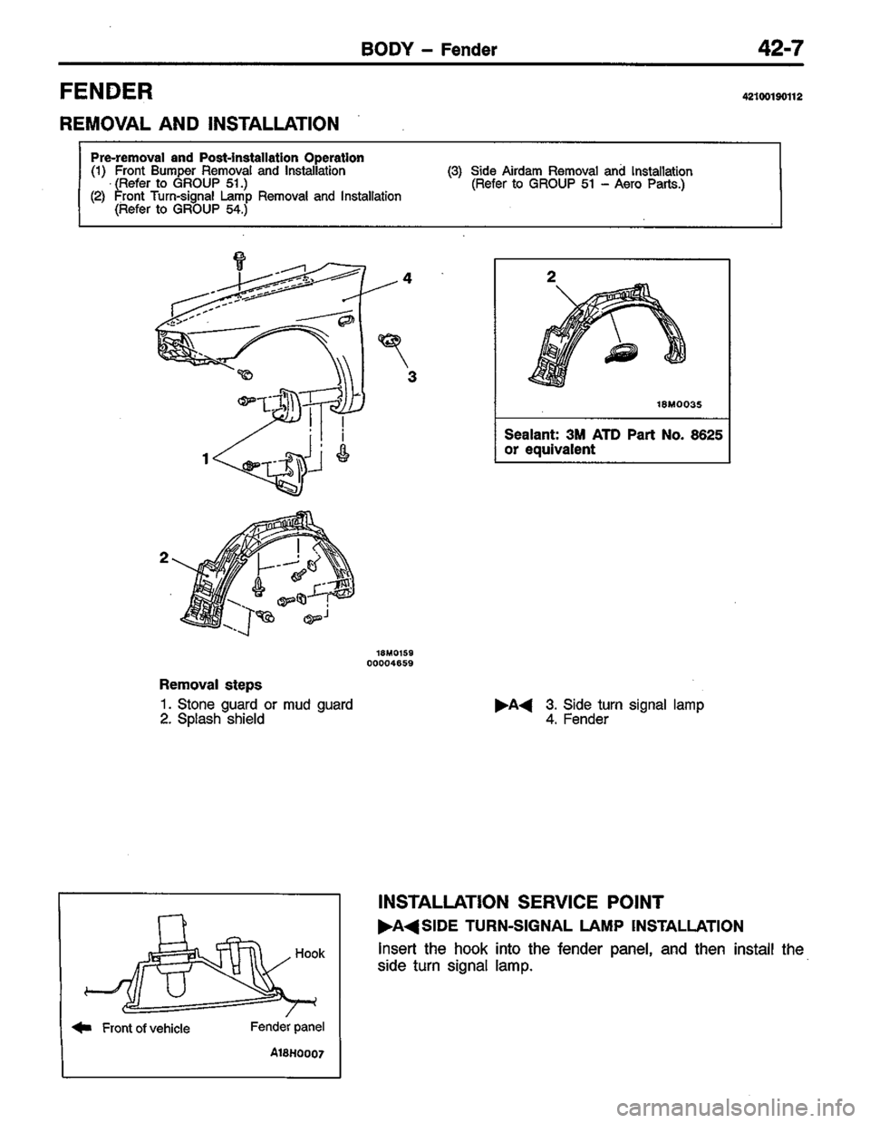 MITSUBISHI LANCER 1996  Workshop  Service Repair Manual 