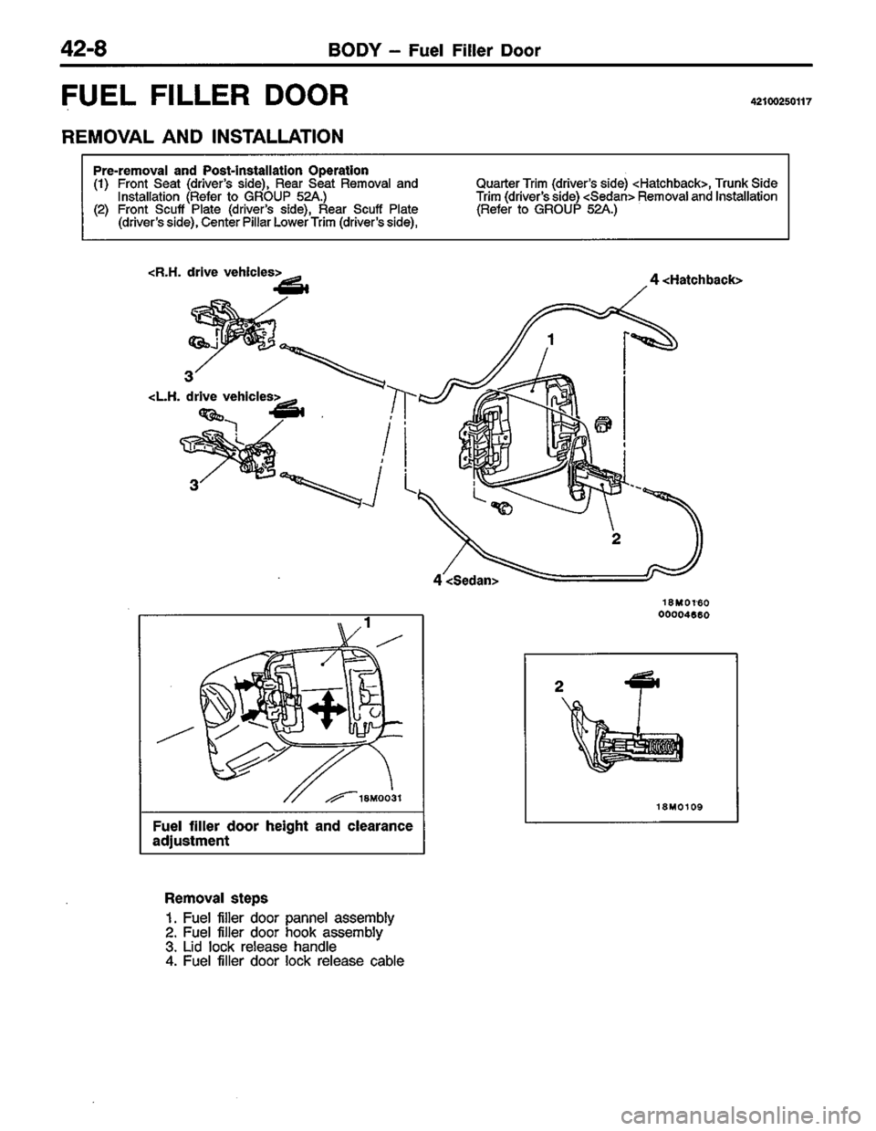 MITSUBISHI LANCER 1996  Workshop  Service Repair Manual 