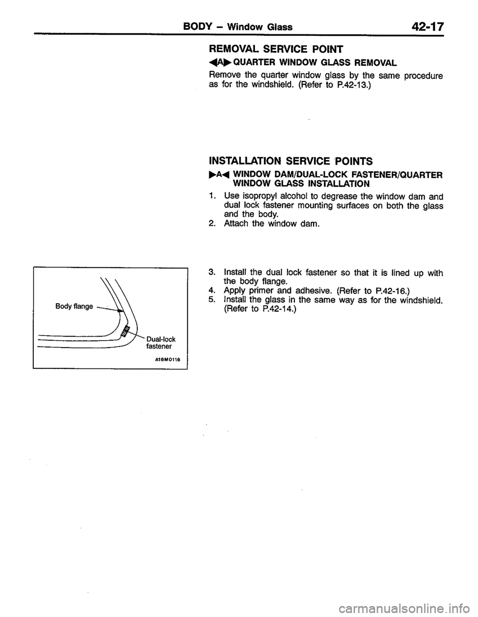 MITSUBISHI LANCER 1996  Workshop  Service Repair Manual 
