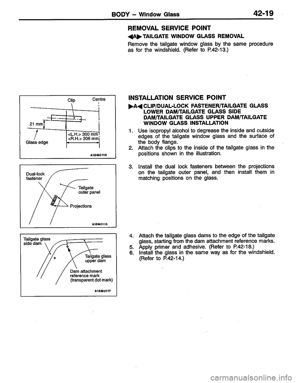 MITSUBISHI LANCER 1996  Workshop  Service Repair Manual 