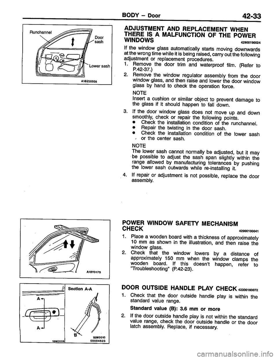 MITSUBISHI LANCER 1996  Workshop  Service Repair Manual 