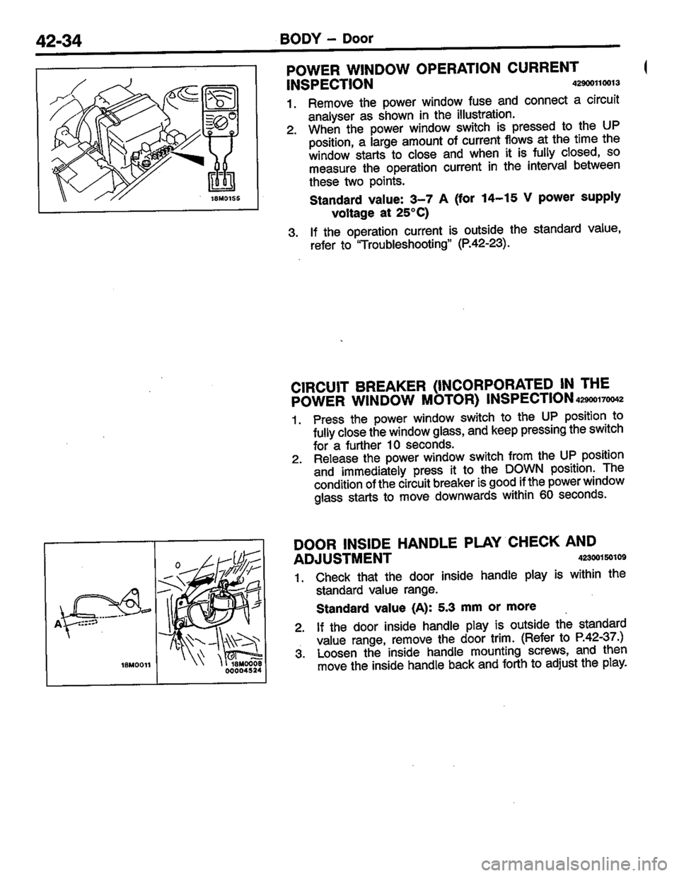 MITSUBISHI LANCER 1996  Workshop  Service Repair Manual 
