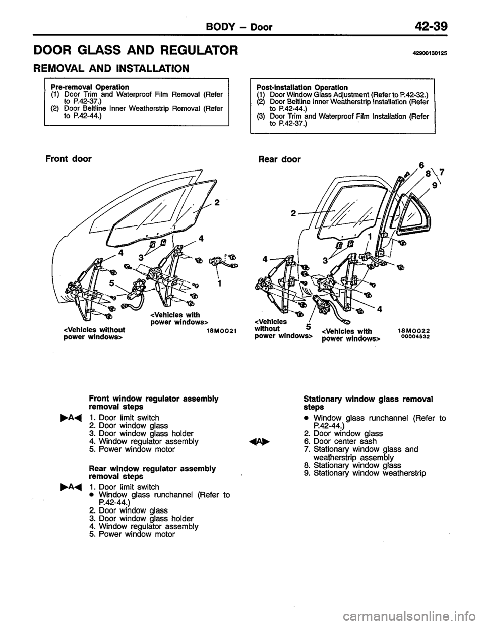 MITSUBISHI LANCER 1996  Workshop  Service Repair Manual 