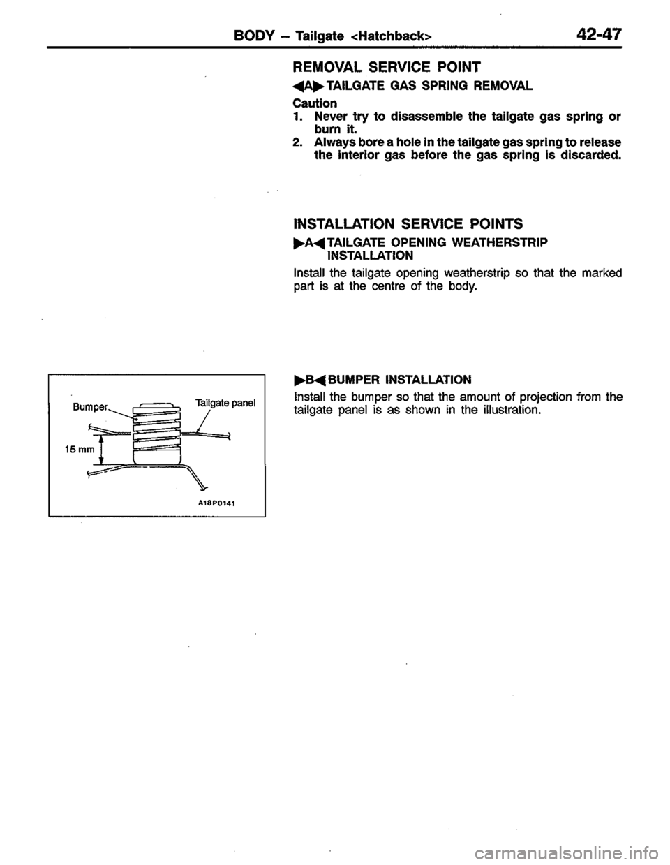 MITSUBISHI LANCER 1996  Workshop  Service Repair Manual 