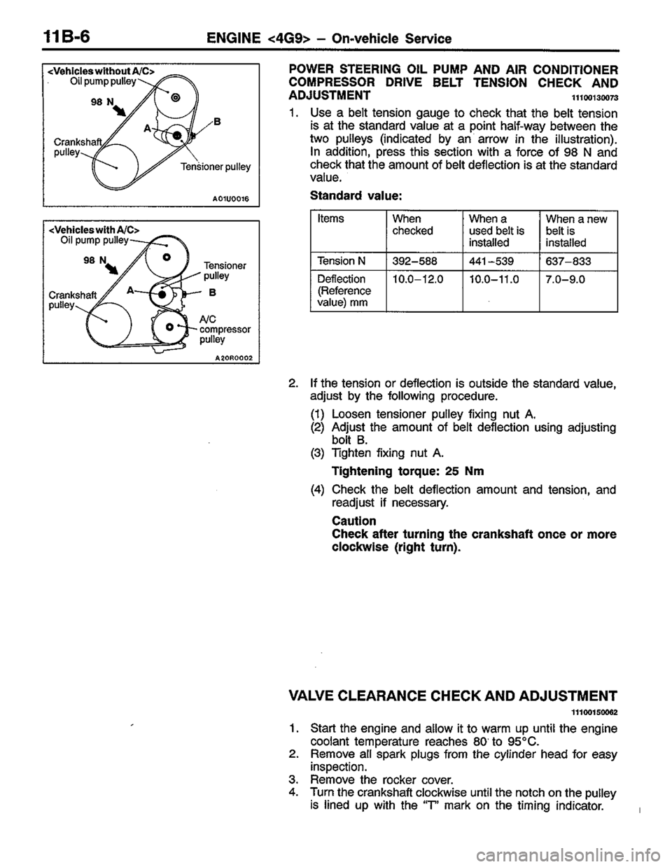 MITSUBISHI LANCER 1996  Workshop  Service Repair Manual 