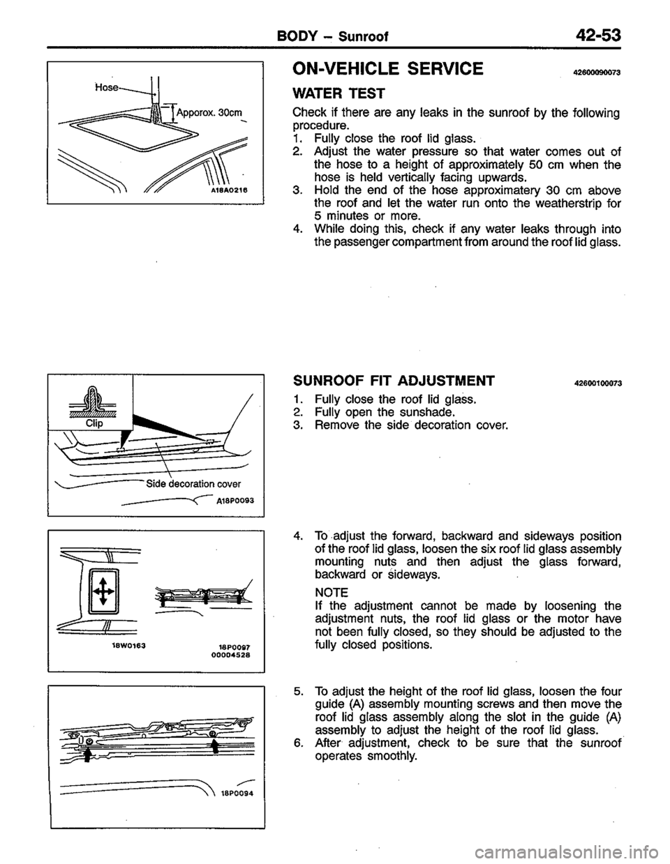 MITSUBISHI LANCER 1996  Workshop  Service Repair Manual 