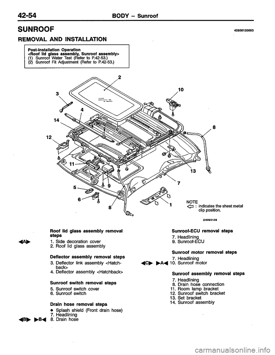 MITSUBISHI LANCER 1996  Workshop  Service Repair Manual 