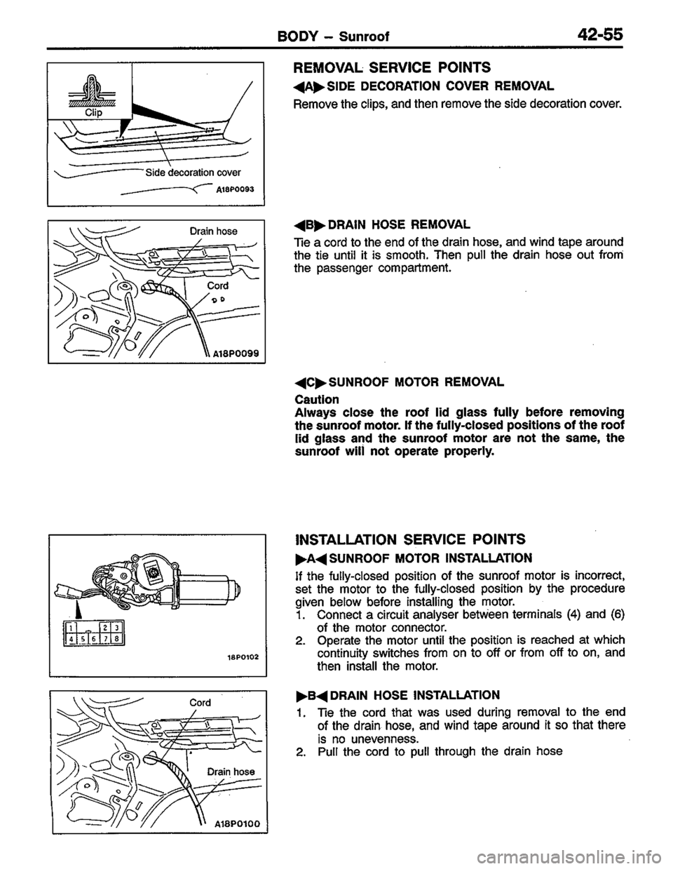 MITSUBISHI LANCER 1996  Workshop  Service Repair Manual 