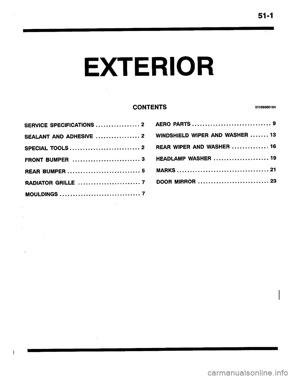 MITSUBISHI LANCER 1996  Workshop  Service Repair Manual 