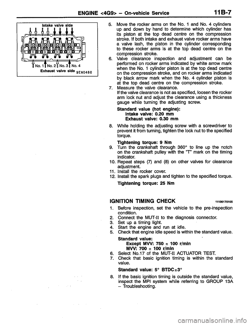 MITSUBISHI LANCER 1996  Workshop  Service Repair Manual 