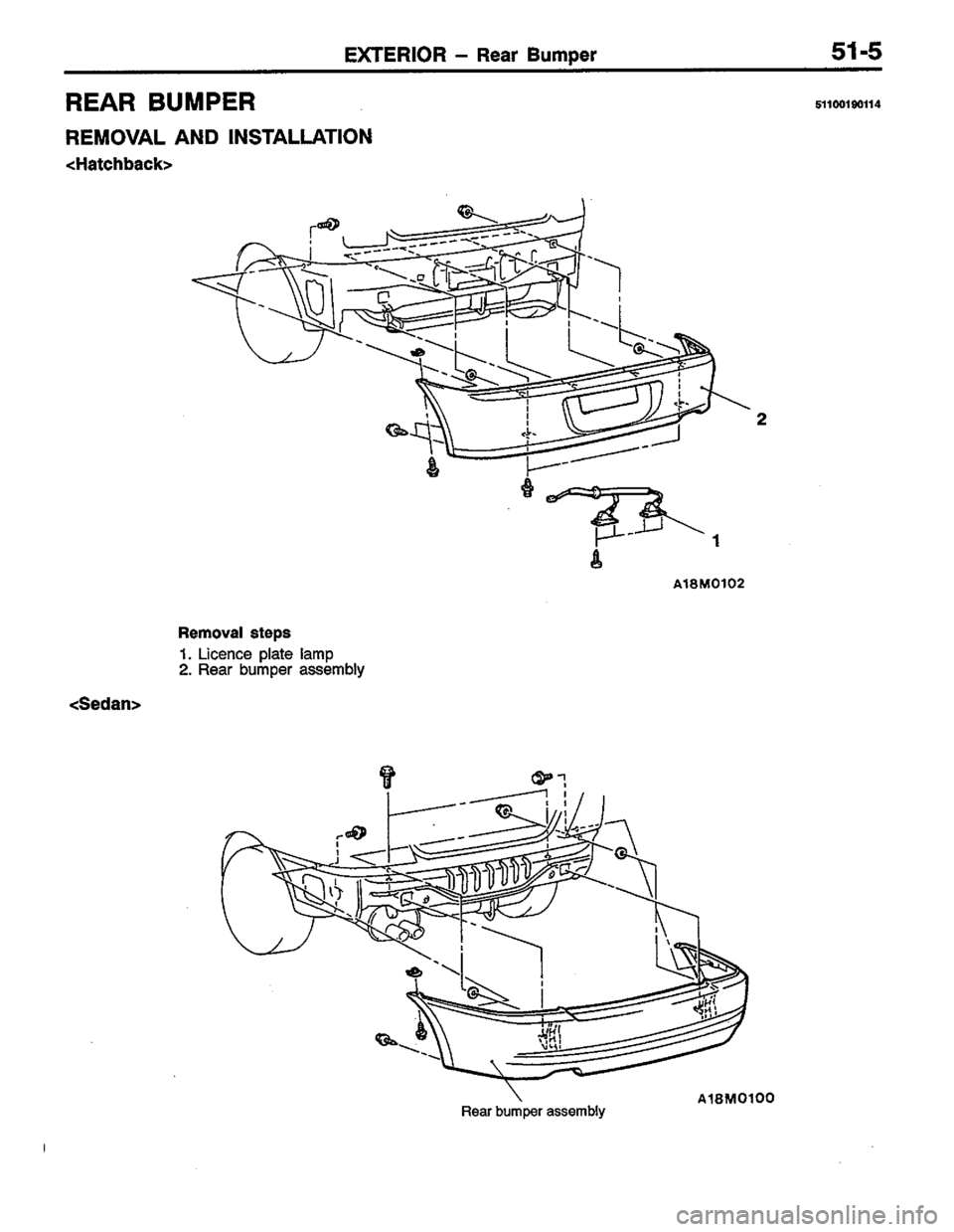 MITSUBISHI LANCER 1996  Workshop  Service Repair Manual 