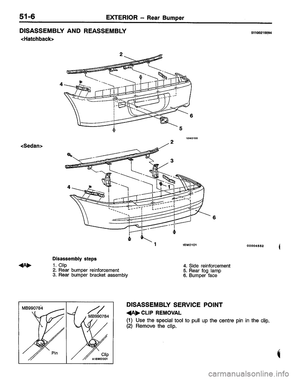 MITSUBISHI LANCER 1996  Workshop  Service Repair Manual 