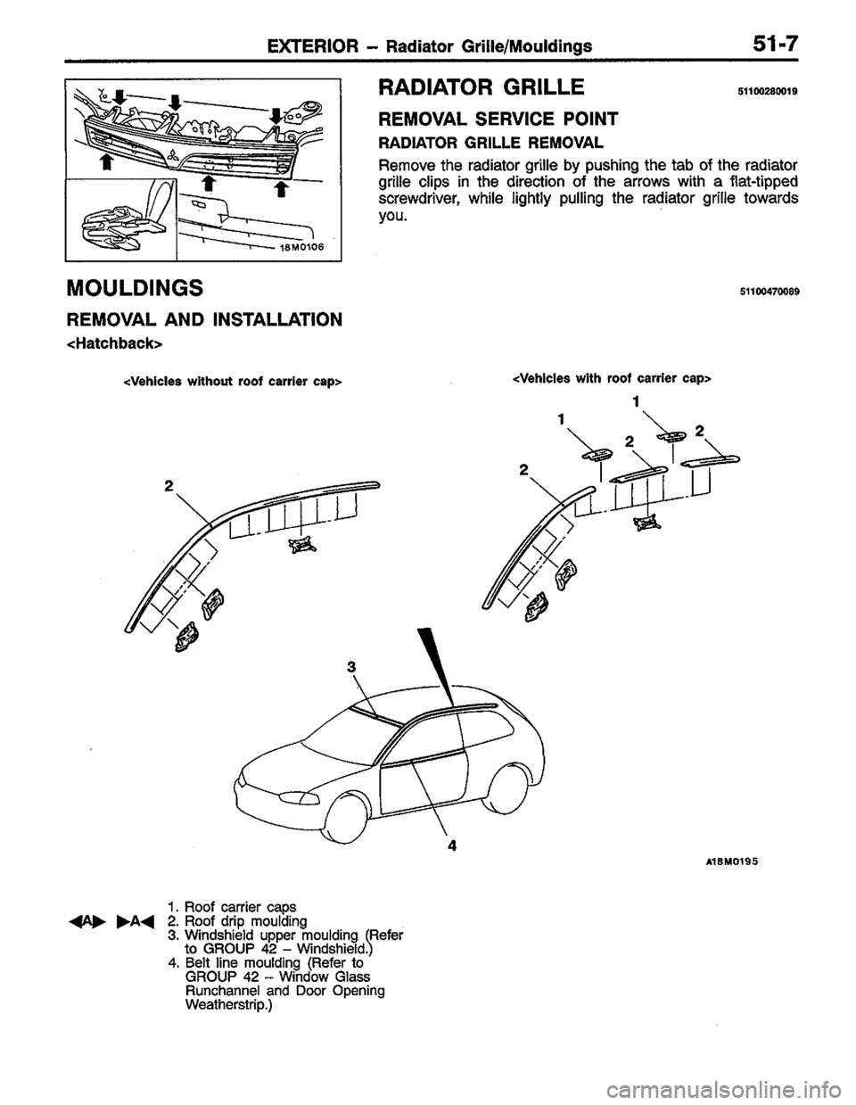 MITSUBISHI LANCER 1996  Workshop  Service Repair Manual 