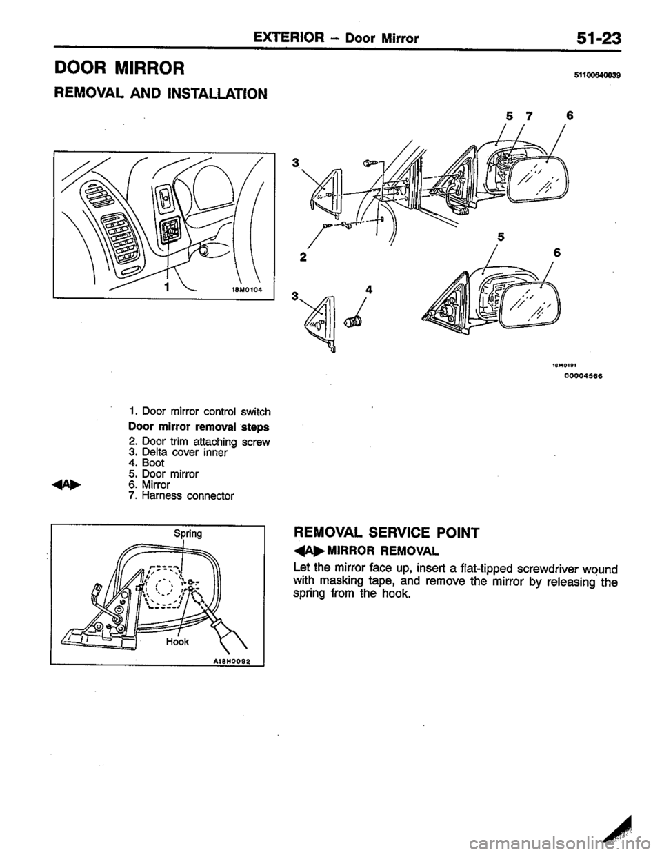 MITSUBISHI LANCER 1996  Workshop  Service Repair Manual 