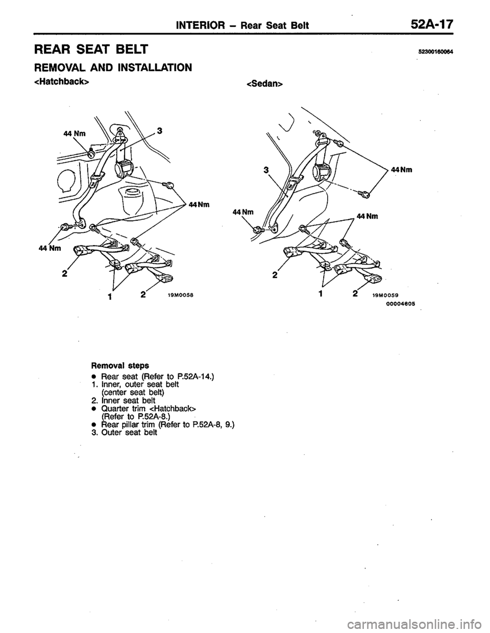 MITSUBISHI LANCER 1996  Workshop  Service Repair Manual 
