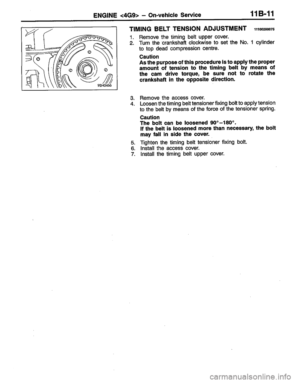MITSUBISHI LANCER 1996  Workshop  Service Repair Manual 