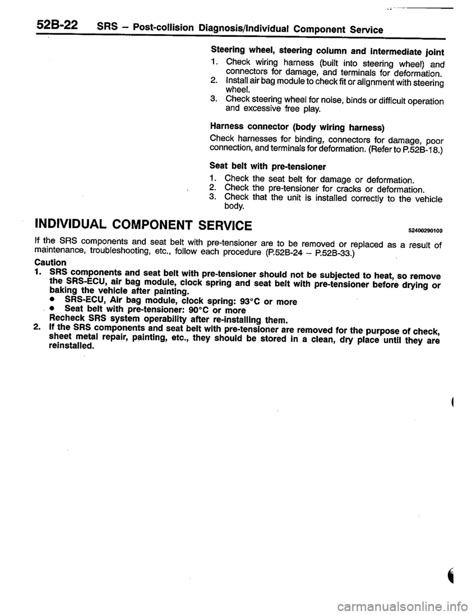 MITSUBISHI LANCER 1996  Workshop  Service Repair Manual 