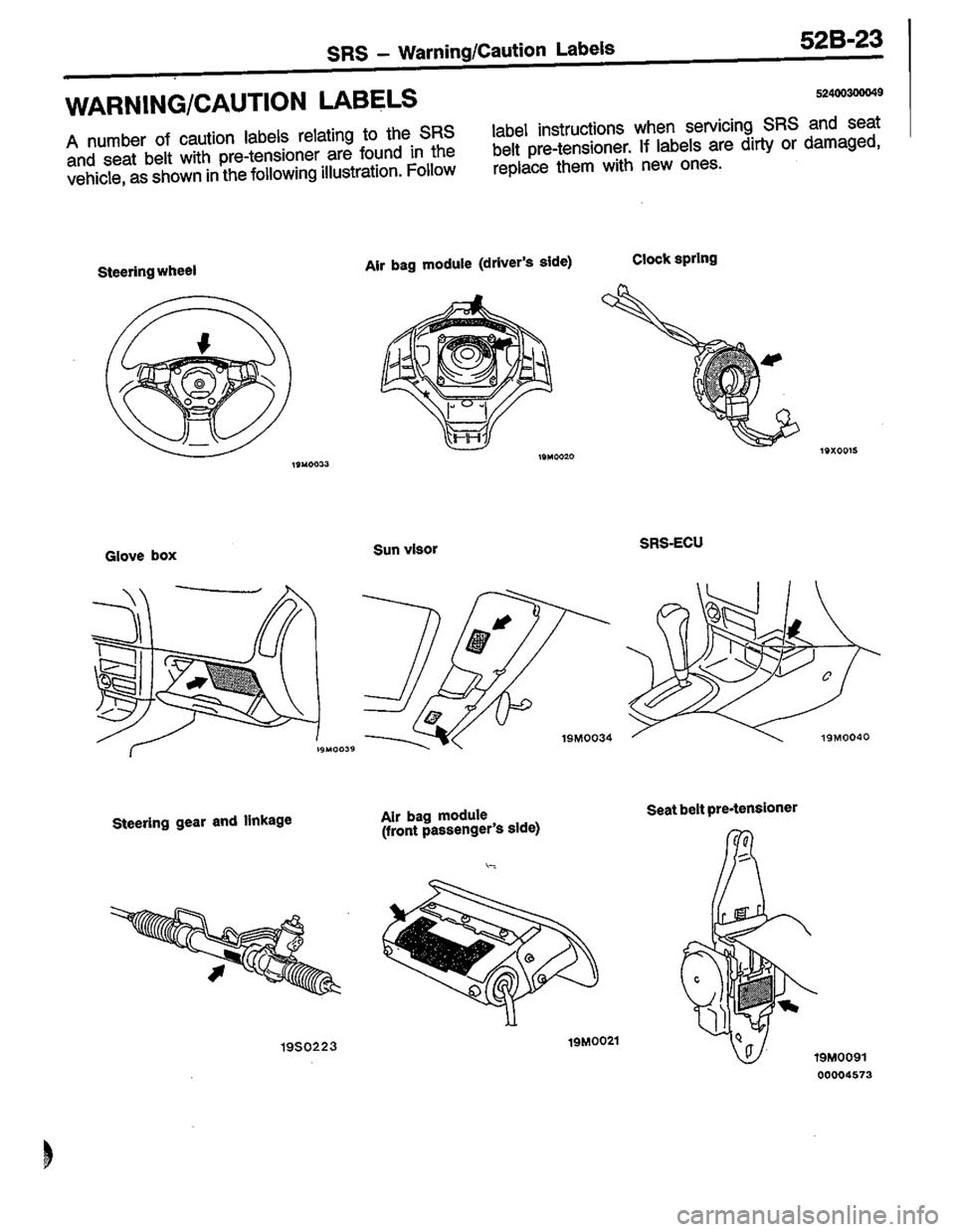 MITSUBISHI LANCER 1996  Workshop  Service Repair Manual 