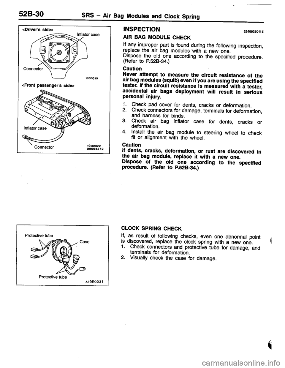 MITSUBISHI LANCER 1996  Workshop  Service Repair Manual 