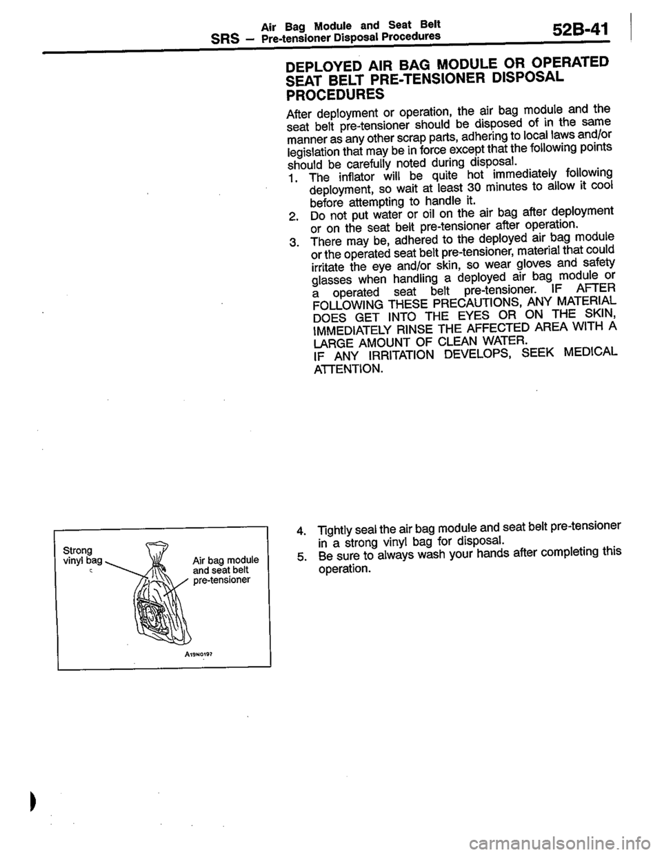 MITSUBISHI LANCER 1996  Workshop  Service Repair Manual 